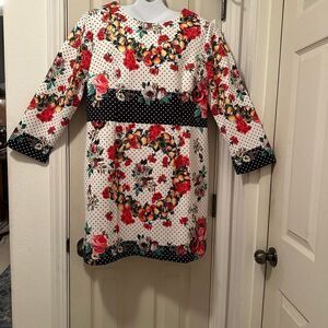 Stylewe Aofuli colorful flowers , polka dots & lemon dress -4XL- lined- NWT